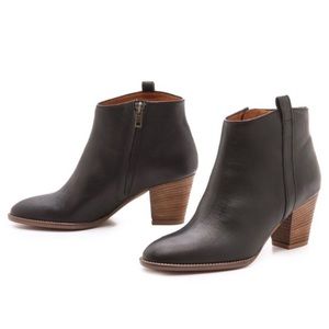 Madewell Billie Ankle Boots in Black Leather